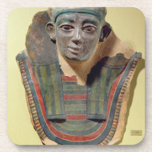 Dessous-de-verre Masque de maman, de pl stuccoed et peint de