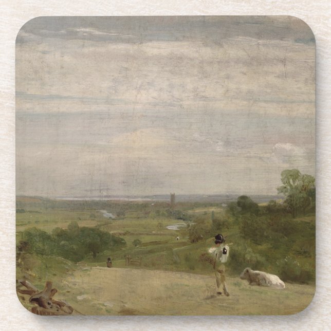 Dessous-de-verre Matin d'été de John Constable | : Dedham de Langh (Devant)