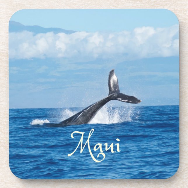 Dessous-de-verre Maui Hawaii Ocean Whale Tail (Devant)