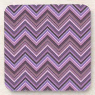 Dessous-de-verre Mauve zigzag stripes