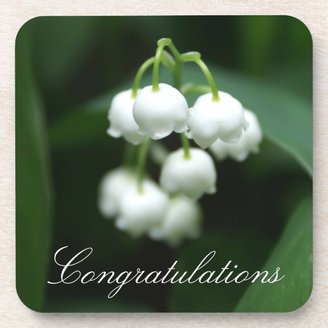 Dessous-de-verre May white lilies (Devant)