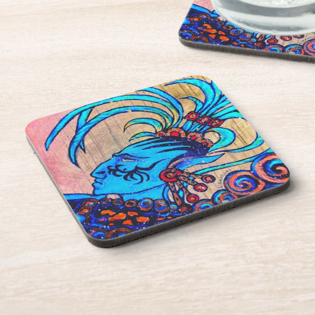 Dessous-de-verre Mayan Elf : Défiance (Côté gauche)