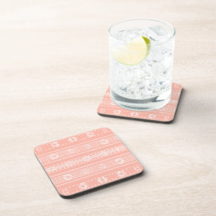 Dessous-de-verre MAZIPOODLES Floral rayé tricot côtelé 202