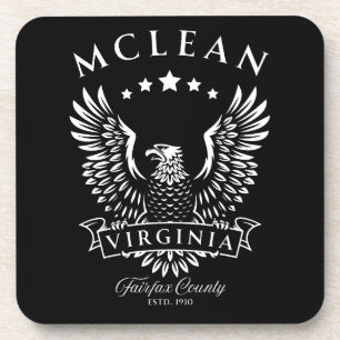 Dessous-de-verre McLean Comté de Fairfax Virginie Aigle Vintage