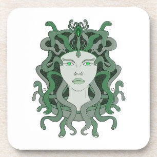 Dessous-de-verre Medusa Gorgo Snake Gorgin Monster Mythologie grecq