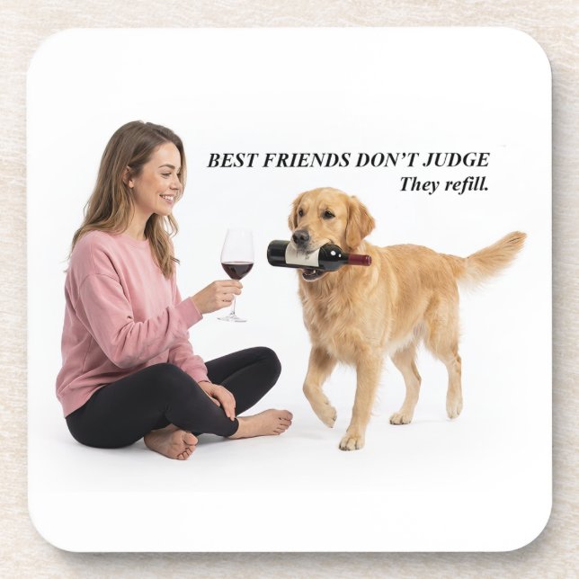 Dessous-de-verre Meilleur Ami Vin Retriever Dore (Devant)
