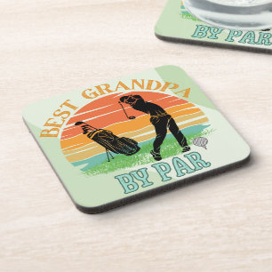 Dessous-de-verre Meilleur Grand-Père Par Parc Golf Sunset