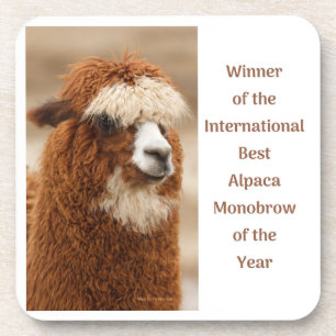 Dessous-de-verre Meilleure Monobrow d'Alpaca