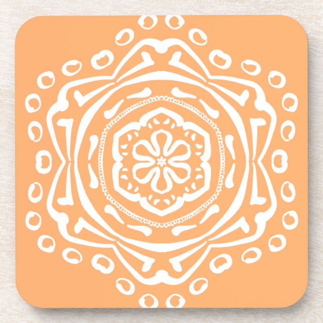 Dessous-de-verre Melon Mandala (Devant)