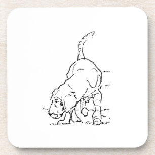 Dessous-de-verre Mémoire d'amour pour les chiens, illustration de B