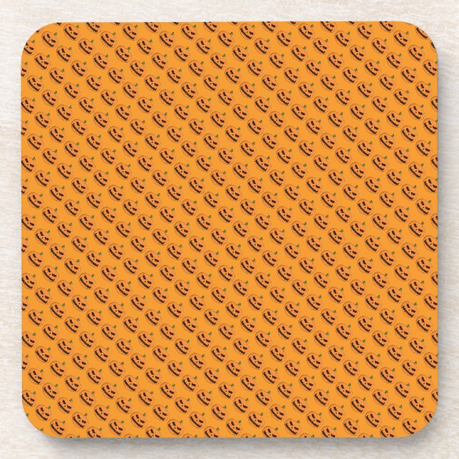 Dessous-de-verre Menacer Jack O'Lantern Halloween (Devant)