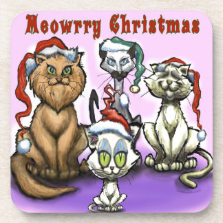 Dessous-de-verre Meowry Christmas Cats