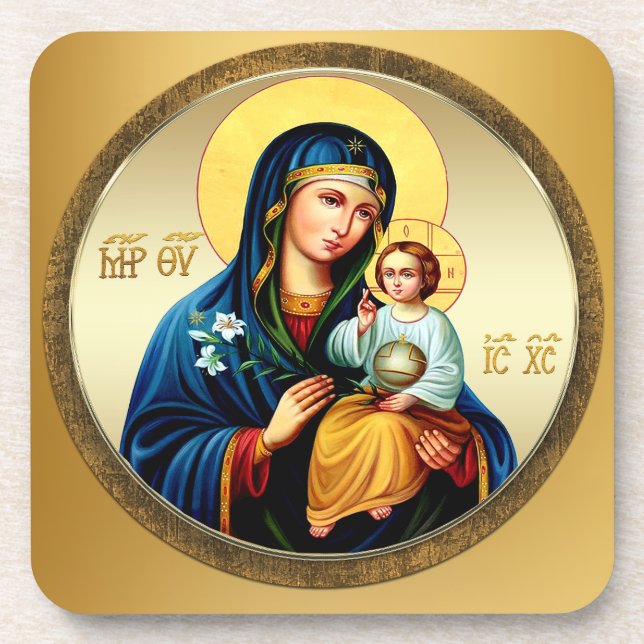 Dessous-de-verre Mère de Dieu, vierge Marie (Devant)
