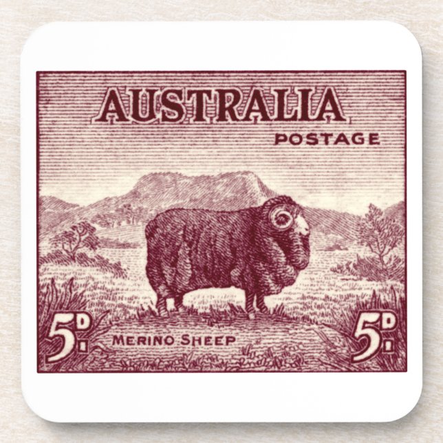 Dessous-de-verre Merino Sheep australien 1934 (Devant)