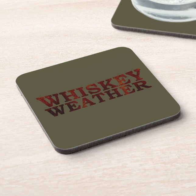 Dessous-de-verre météo pour le whisky (Côté gauche)