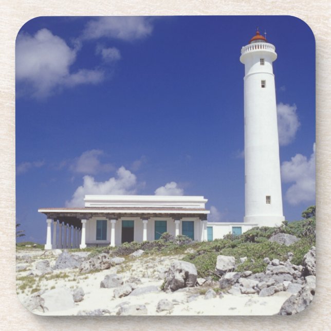 Dessous-de-verre Mexique, Cozumel. Phare de Punta Sur Celarain. (Devant)