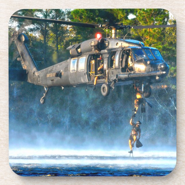DESSOUS-DE-VERRE MH-60M BLACK HAWK (Devant)