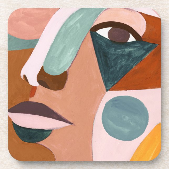 Dessous-de-verre Mi-face Geo (Devant)