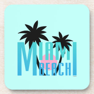 Dessous-de-verre Miami-Beach-Floride-Typographie