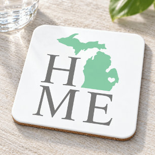Dessous-de-verre Michigan Maison Vert Menthe Cœur de Ville Personna