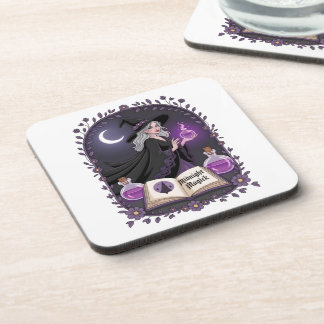 Dessous-de-verre Midnight Magick Illustration of a Young Witch