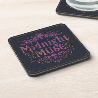Dessous-de-verre Midnight Muse Gothic Coaster Set | Velvet Chaos Co