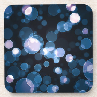 Dessous-de-verre “Midnight Spark” Bokeh Coaster