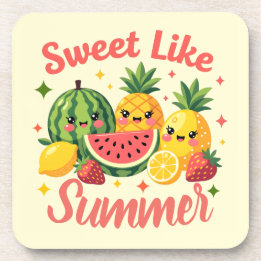 Dessous-de-verre Mignon Kawaii Fruit Sucré Comme Pastèque D'été