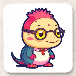 Dessous-de-verre mignon philosophe axolotl