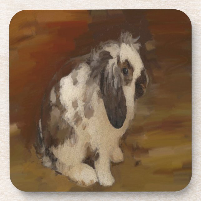 Dessous-de-verre Mignonne, Baby Lop Earl Rabbit (Devant)