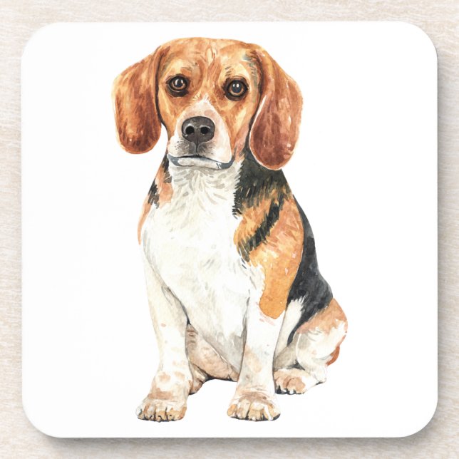 Dessous-de-verre Mignonne Beagle Maman Amoureux des chiens Chiot Pa (Devant)