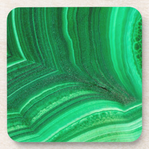 Dessous-de-verre Minéral de malachite vert brillant