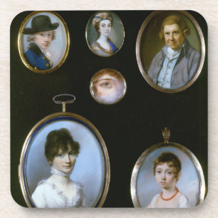 Dessous-de-verre Miniatures de portrait, de LtoR et de TtoB :