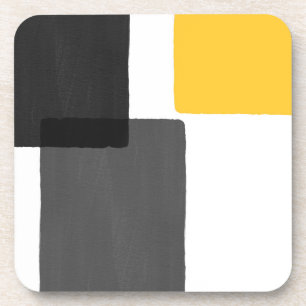 Dessous-de-verre Minimaliste moderne gris gris noir gris
