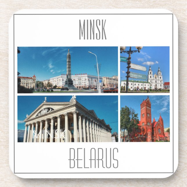 Dessous-de-verre Minsk Belarus Collage Architecture Dessous de verr (Devant)
