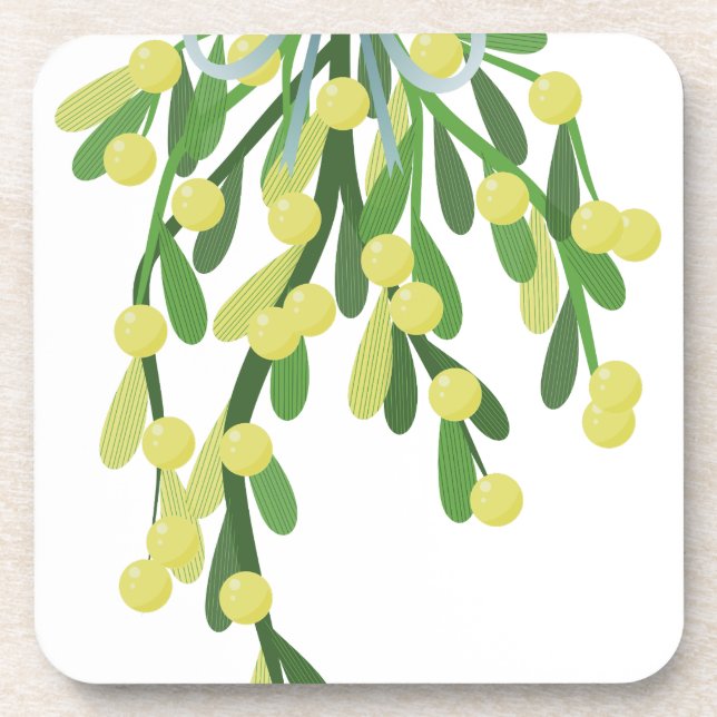 Dessous-de-verre mistletoe de Noël (Devant)