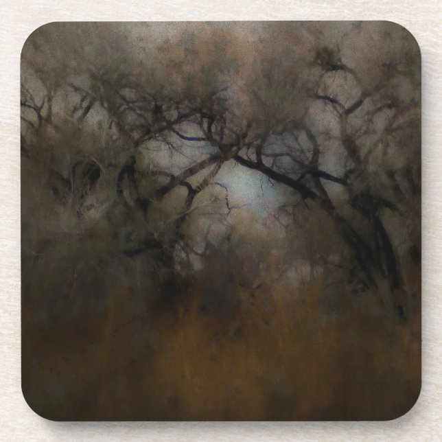 Dessous-de-verre Misty Cottonwoods (Devant)