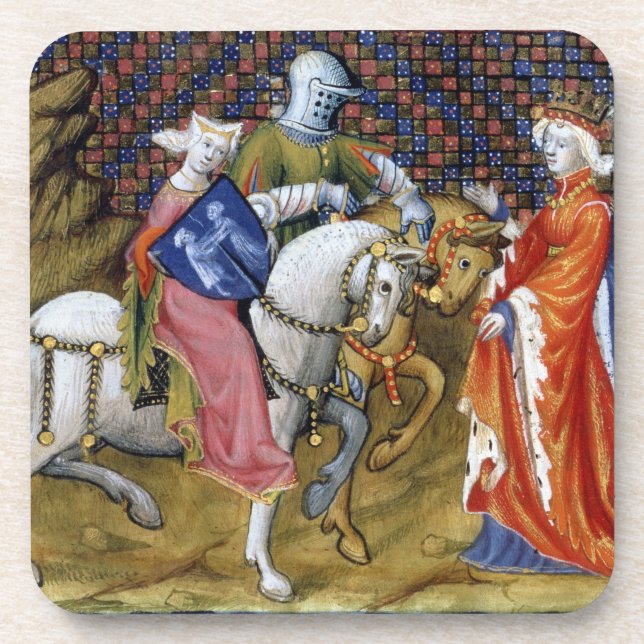 Dessous-de-verre Mme cadre 120 Madame du lac rencontrant Guinevere, (Devant)