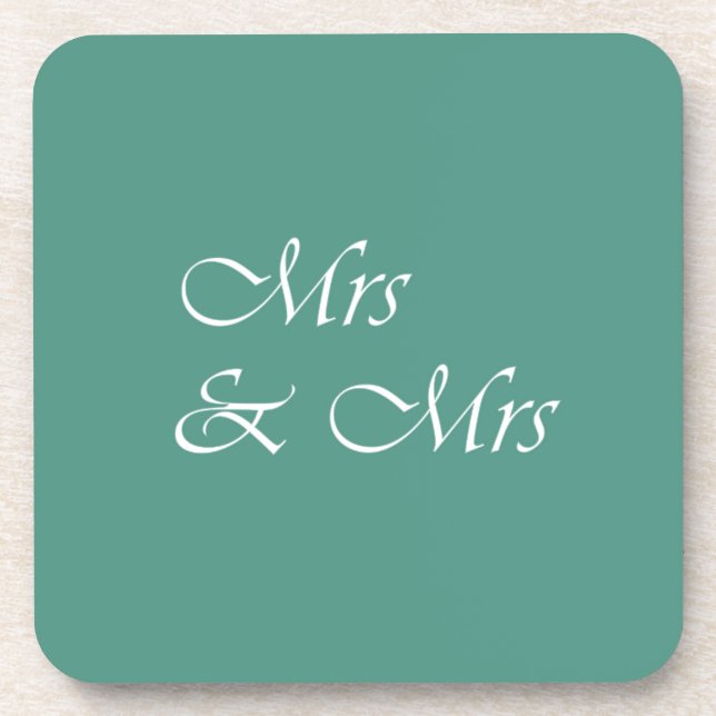 Dessous-de-verre Mme et Mme Typographie (Devant)