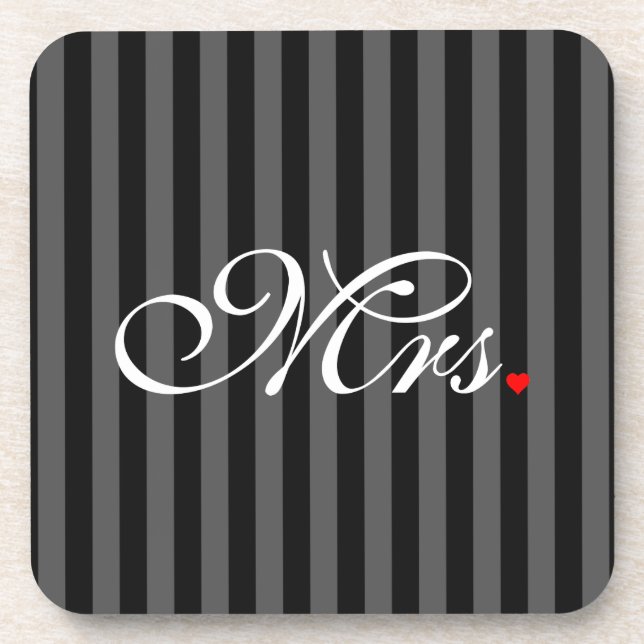 Dessous-de-verre Mme Femme Marié Ses Hers Nouvelles Maisons (Devant)