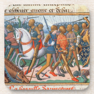 Dessous-de-verre Mme Fr 5054 f.11 la bataille d'Agincourt, 1415,
