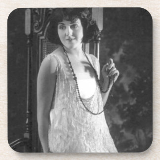 Dessous-de-verre Mode vintage de l'aileron des femmes des années