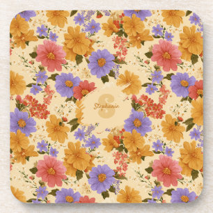 Dessous-de-verre Modèle floral de marguerite vintage (2)