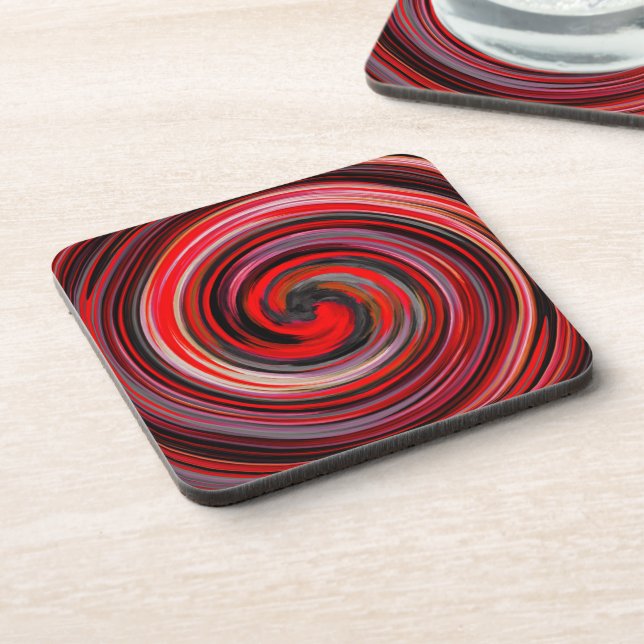 Dessous-de-verre Moderne Swirl Abstract Art #8 (Côté gauche)