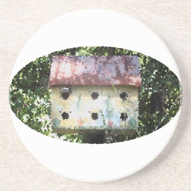 Dessous de verre modifié Birdhouse (Devant)