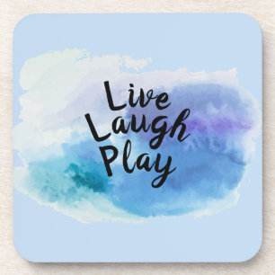 Dessous-de-verre Modifier le texte Live Lauder Jouer Inspirer Motiv