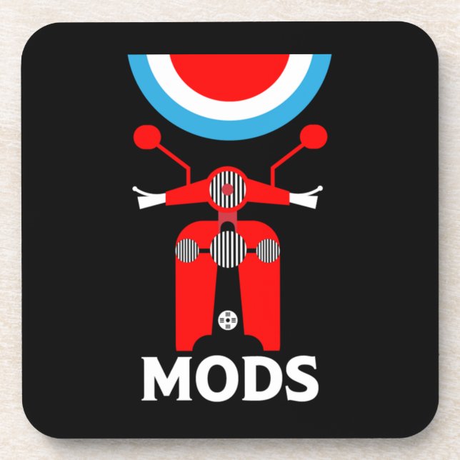 Dessous-de-verre Mods - Mods Et Rockers - Musique Britannique (Devant)