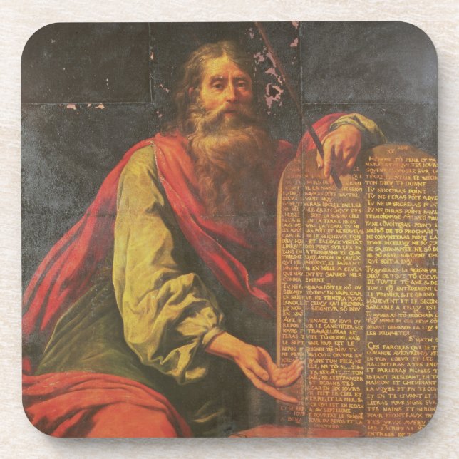 Dessous-de-verre Moïse et les comprimés de la loi (Devant)