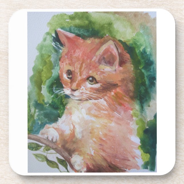 Dessous-de-verre Mon chat adorable (Devant)
