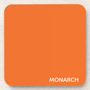 Dessous-de-verre Monarch butterfly orange color name